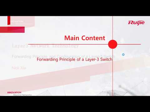 Ruijie RCNA 2020 Course - 09 Forwarding Principle and Configuration of a Layer 3 Switch