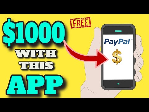 EARN $1000 FOR FREE WITH THIS ONE APP!! (Earn Paypal Money)