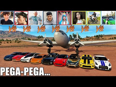 Tag at the airport with YouTubers' cars - Forza Horizon 3 - Gameplay