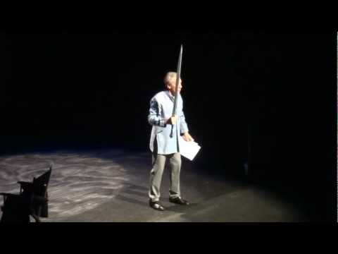 Sir Ian McKellen - Gandalf vs Balrog scene, Tauranga Baycourt Theatre 2012