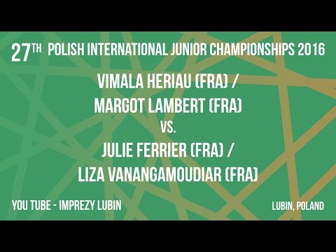 #PJ2016 LUBIN - WD FINAL - HERIAU/LAMBERT (FRA) vs FERRIER/VANANGAMOUDIAR (FRA)