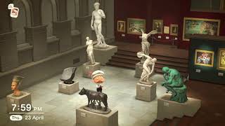 A walk around a complete Art Gallery Museum in Animal Crossing: New Horizons (All Painting, Statues)