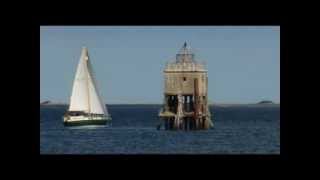 preview picture of video 'Sailing Boat Old Lighthouse Firth of Tay Tayport Fife Scotland'