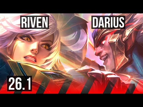 RIVEN vs DARIUS (TOP) | Good KDA: 10/1/1 | KR Master | 26.1