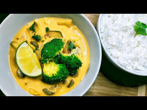 Rotes Thai-Curry mit Gemüse | Rezept💚