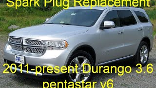 2011-present dodge durango 3.6 spark plug replacement