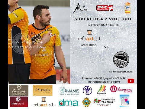 Transmisión en Directo 📺🔴 Reforart, s.l. CV MURO vs CV TORREDEMBARRA  // SM-2 🏐 // 21-22//