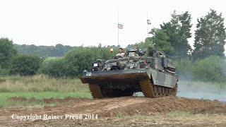 preview picture of video 'Chieftain ARRV War and Peace Show Revival 2014 RAF Westenhanger Folkestone Racecourse'