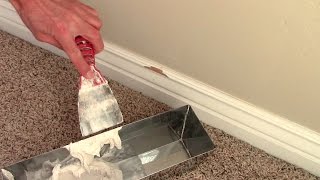 How to repair damaged baseboards