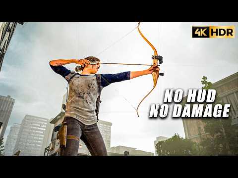 The Last of Us 2 Remastered - Bow + Pistol - Perfect Stealth Kills Gameplay (Grounded No Damage) 4K