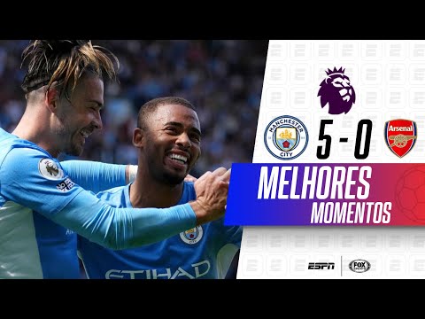 Gols e lances de Manchester City x Arsenal