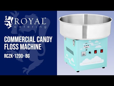 video - Commercial Candy Floss Machine - 52 cm - 1.200 W - Turquoise