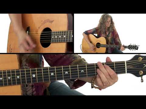 Acoustic Rhythm Guitar Lesson - Open-D Tuning Piece: Key of D - Vicki Genfan