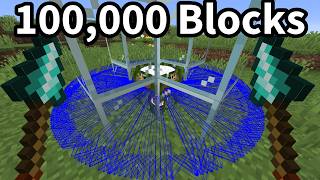 I Launched Myself 100,000 Blocks With The New Spear In Minecraft