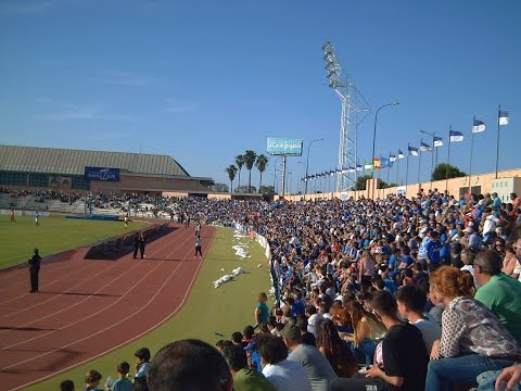 Celebración del San Fernando CD al conseguir la permanencia en 2B 2017