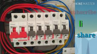 preview picture of video 'House wiring in distribution board MCB isolator fitting in explaining'