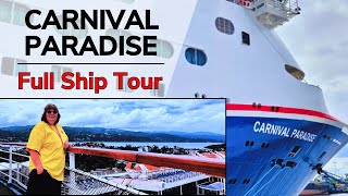 Carnival Paradise Full Ship Tour | Walking Every Deck & Public Area