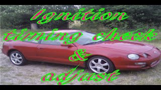 How to check & adjust ignition timing on a Toyota Celica. DIY