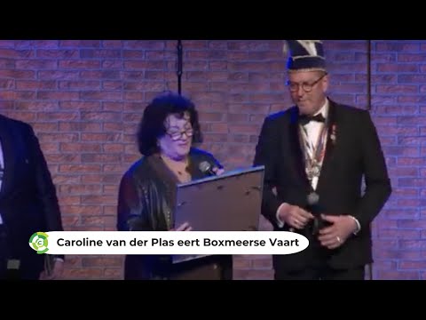 Caroline van der Plas reikt prijs uit aan Boxmeerse Vaart