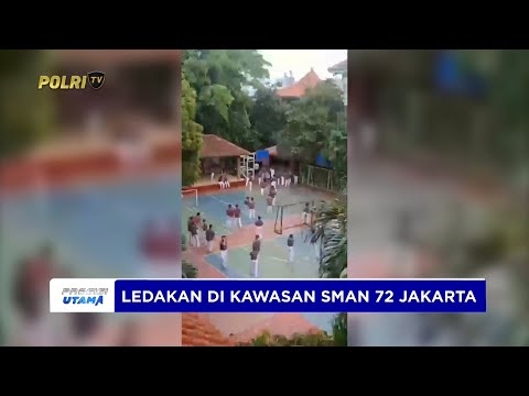 POLDA METRO JAYA LAKUKAN PENYISIRAN TKP LEDAKAN DI SMAN 72 JAKARTA