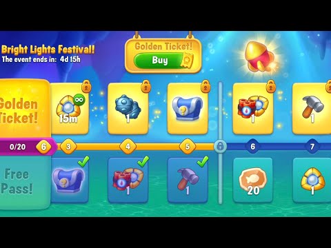 @Fishdom Level 9977 - 9983, Lights Festival Level 5 🔓
