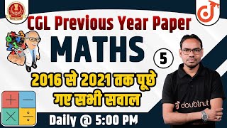 Maths Marathon -5 | SSC CGL Maths Previous Year Questions | Fayyaz Sir | SSC Doubtnut