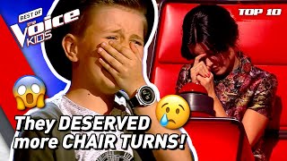 These Blind Auditions deserved MORE CHAIR TURNS in The Voice Kids! 😢 | Top 10