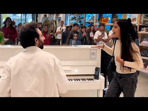 Supermarket SHOCKED by little girl's ADELE song performance 😮