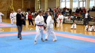 Alba Shotokan VIII.Ippon Shobu Karate Diákolimpia Kumite Kordován Brigitta 2.hely