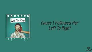 Marteen - Left To Right (Lyrics)