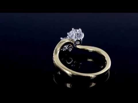 Diamond Twist Engagement Ring - RIN2GEMDIAMO0073