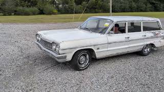 1964 Chevrolet Bel Air Station Wagon Walk Around and Drive By