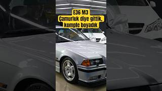 BMW E36 M3 komple boyandı. Jantlar takıldı. Videoyu linkten izleyebilirsiniz. #bmw #m3 #e36 #petrol