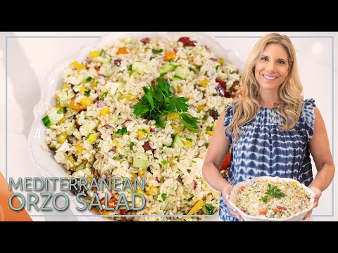 How to make this popular refreshing Mediterranean Orzo Salad Recipe