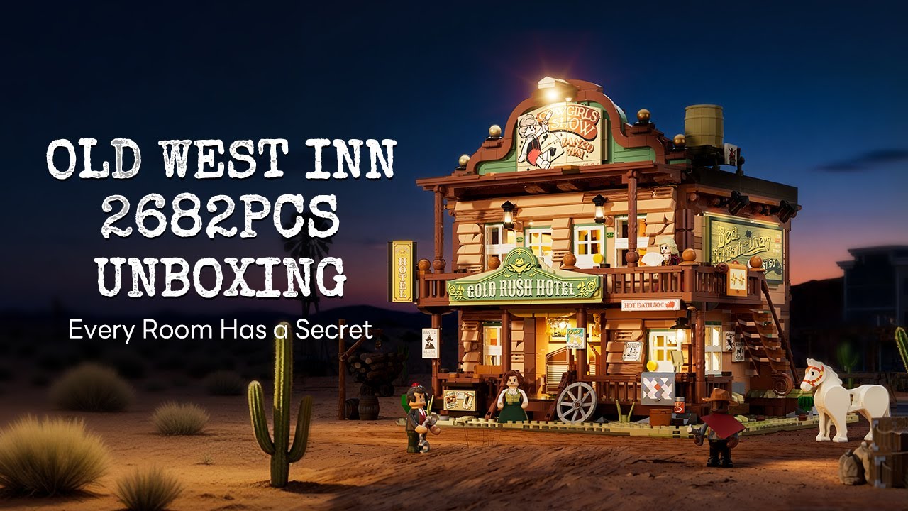 Lumibricks Old West Inn – Gasthaus Bausatz mit LED-Beleuchtung Lumibricks Old West Inn – Gasthaus Bausatz mit LED-Beleuchtung