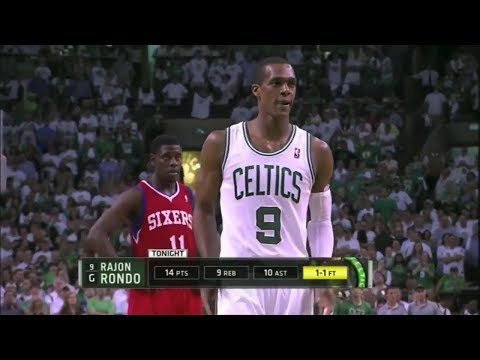 Rajon Rondo's 4th Quarter Heroics against 76ers-2012 NBA ECSF Game 7