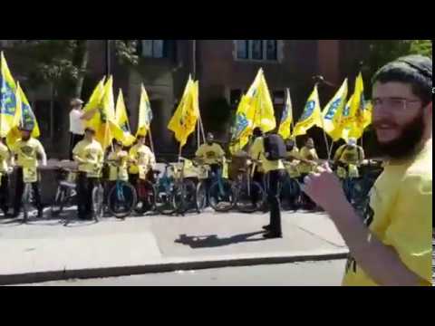 מחאת האופניים בניו יורק מול הקונסוליה ומול האו"ם