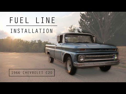 How to Install Fuel Lines, Fuel Pump, and a Fuel Filter 1966 Chevy C20 - Pt. 5 Barn Find Restoration