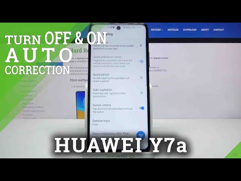 How to Turn Off Auto Correction on HUAWEI Y7A – Use Auto Correction