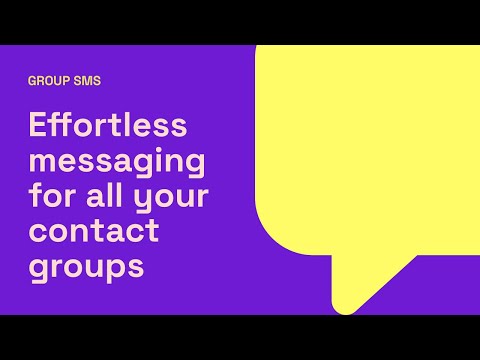 Group Text Bulk SMS & Schedule