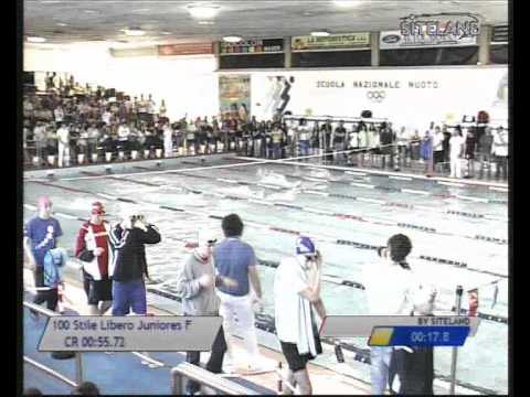 Finale dei 100 Stile Libero Juniores Femmine - 16 Memorial Chiara Giavi