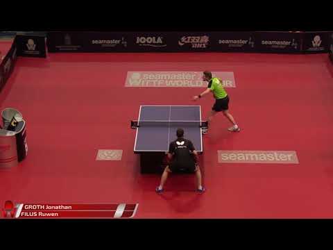 GROTH Jonathan vs FILUS Ruwen | Hungarian Open 2018 | Men's Singles | 1/8