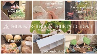 D.I.T.L Spend the day Saving Pennies ♡ Make-Do & Mend ♡ Free Food | HOME TEA KNITS