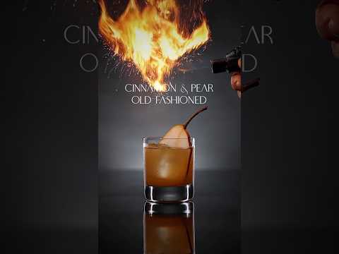 Cinnamon & Pear Old Fashioned | Sophisticated Whiskey Cocktail #shorts #drink