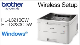 Connect HLL3230CDW to a wireless computer - Windows