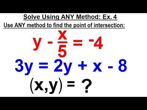 Algebra Ch 34 Solving Systems of Linear Equations 1 of 31 What is a System of Linear Equations