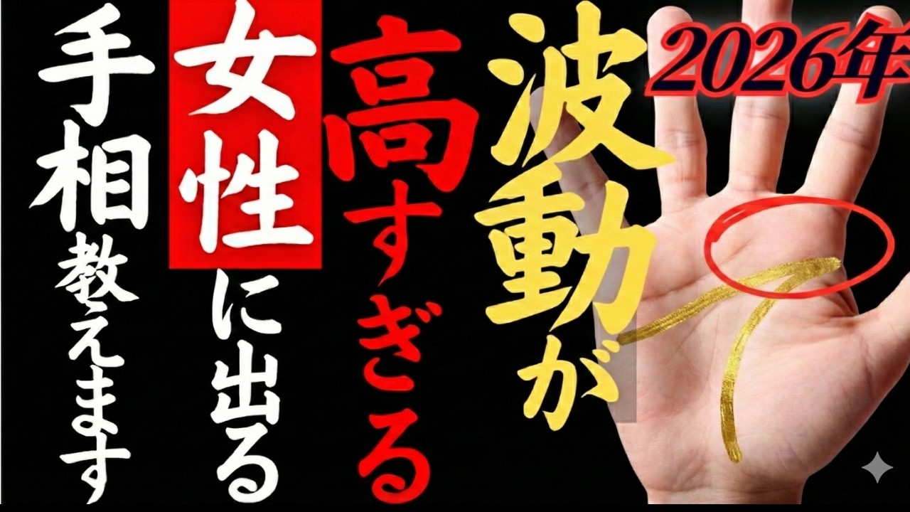 【手相]】一つでもあったら○○の存在確定✋幸運を吸い寄せすぎる「最強波動」の女性手相TOP3