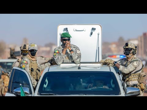 Ambiance spectaculaire autour du cortège officiel du Président Assimi GOITA
