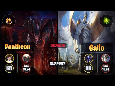 Beryl PANTHEON (Support) [Conqueror] VS GALIO - Diamond KR Patch 10.24