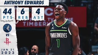 [高光] Anthony Edwards  44 Pts VS Rockets